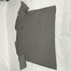 Under Armour Gray Loose Casual Active Sports Heat Gear Shirt Mens Size Large